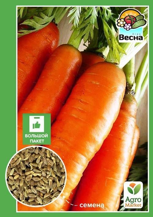 

Морковь "Сластена" (Большой пакет) ТМ "Весна" 7г