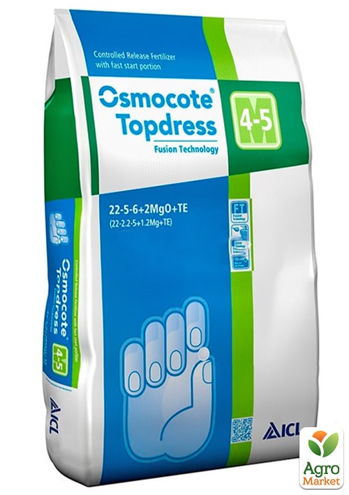 

Удобрение Осмокот Osmocote TOP DRESS 22+5+6+2MgO+Te, 4-5м. ТМ ICL 25кг
