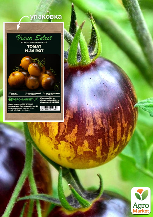 Томат "H-34 Rot" ТМ "Vesna Select" 20шт