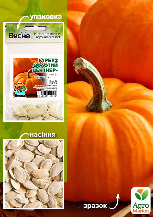

Тыква Золотой Центнер (Зипер) ТМ Весна 5г