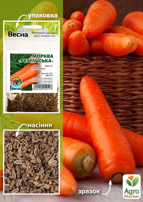 

Морковь Регульская (Зипер) ТМ Весна 5г