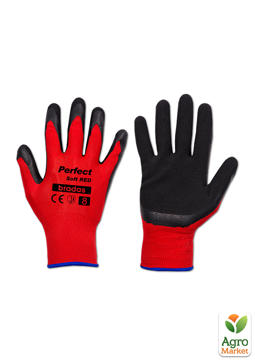 

Рукавички захисні PERFECT SOFT RED латекс, розмір 9, Bradas RWPSRD9
