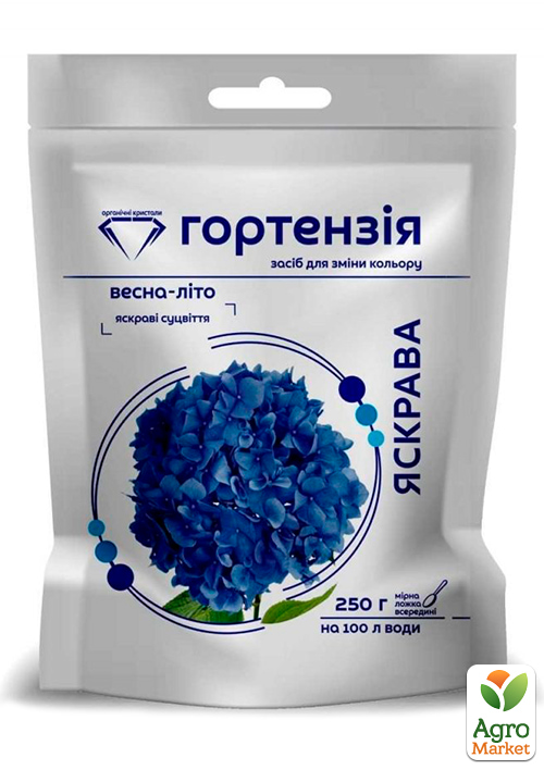 

Средство для изменения цвета Яркая Гортензия ТМ Семейный сад 250г