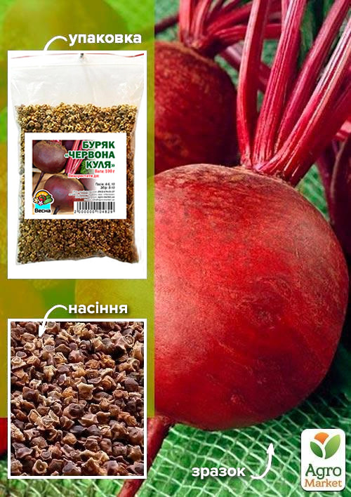 

Буряк Червона куля ТМ Весна 100г