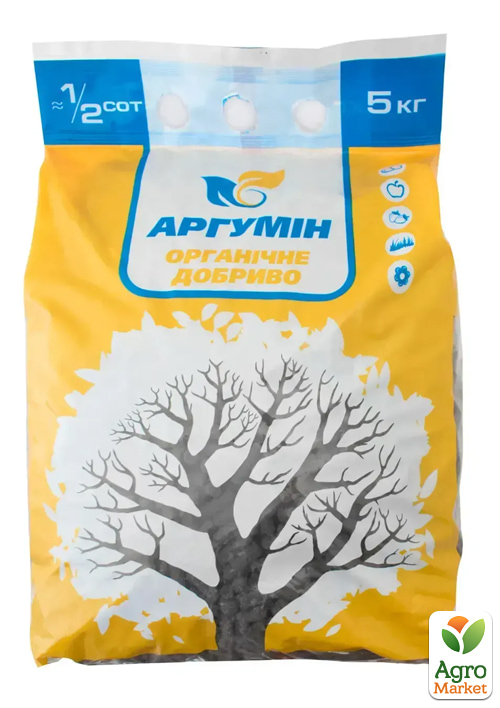 

Гранульоване органічне добриво на основі курячого посліду Аргумін 5кг