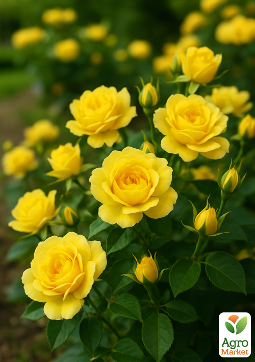 

Роза мелкоцветковая (спрей) Еллоу Фейри(Yellow Fairу) (саженец класса АА+) высший сорт