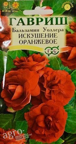 

Бальзамин Уоллера "Искушение оранжевое" ТМ "Гавриш" 5шт