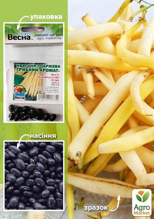 

Квасоля спаржева Грибний аромат (Зипер) ТМ Весна 5г