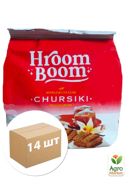 

Печенье Чурсики со вкусом соленой карамели TM "Hroom Boom" 150 г упаковка 14 шт