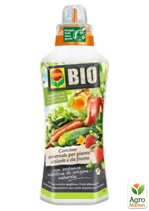 

Жидкое органическое удобрение для фруктовых и овощей COMPO BIO 1 л (2224)