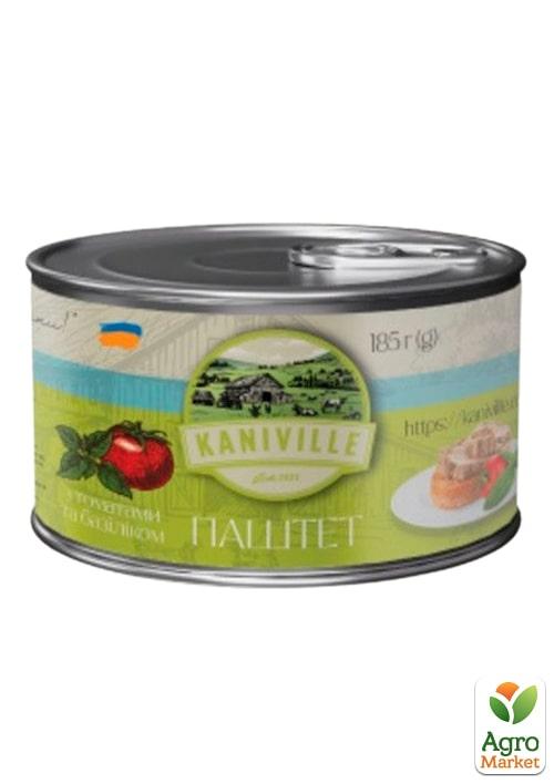 Паштет м'ясний з томатами та базиліком ТМ "Kaniville" 185г