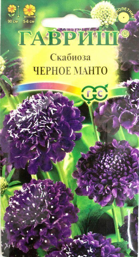 

Скабиоза махровая "Черное манто" ТМ "Гавриш" 0,5г