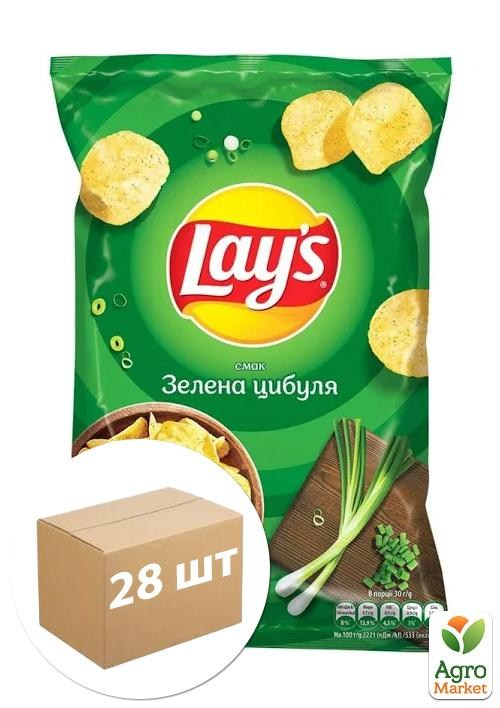 Картофельные чипсы (Зеленый лук) ТМ "Lay`s" 60г упаковка 28шт