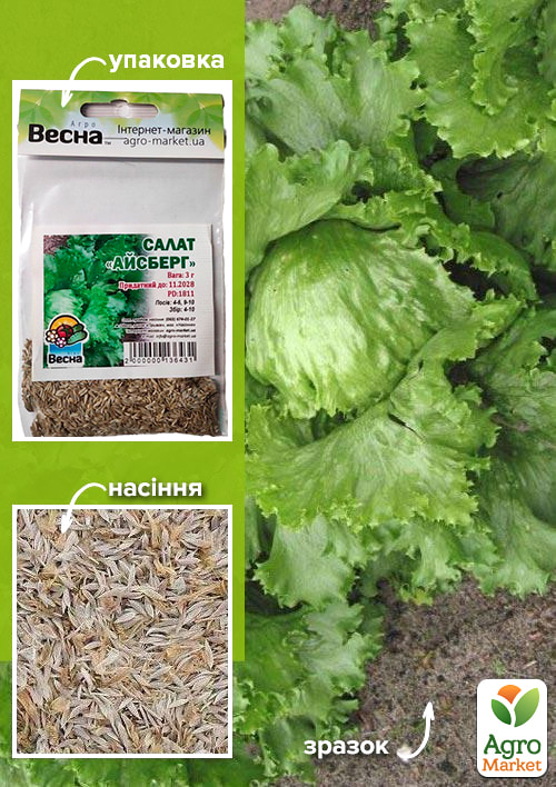 

Салат Айсберг (Зипер) ТМ Весна 3г