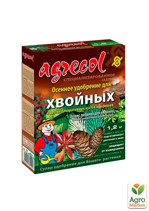 

Осіннє добриво для хвойних рослин 0-0-25 ТМ Agrecol 1.2кг