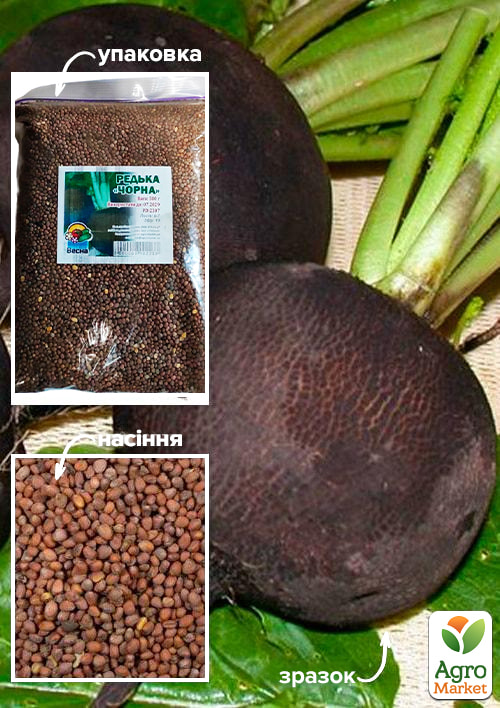 

Редька Чорна ТМ Весна 500г