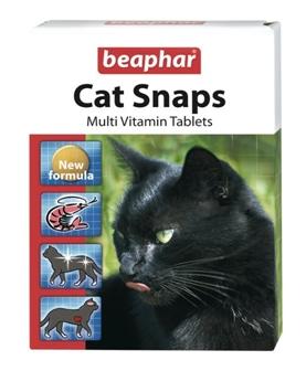Beaphar Cat Snaps   Витаминизированные лакомства для кошек с креветками, 75 табл.  60 г (1255000)
