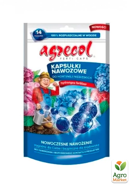 

Удобрение в капсулах для голубой гортензии ТМ Agrecol 14шт