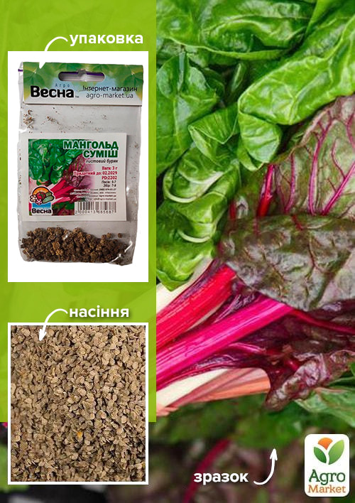 Мангольд суміш (Зипер) ТМ "Весна" 3г