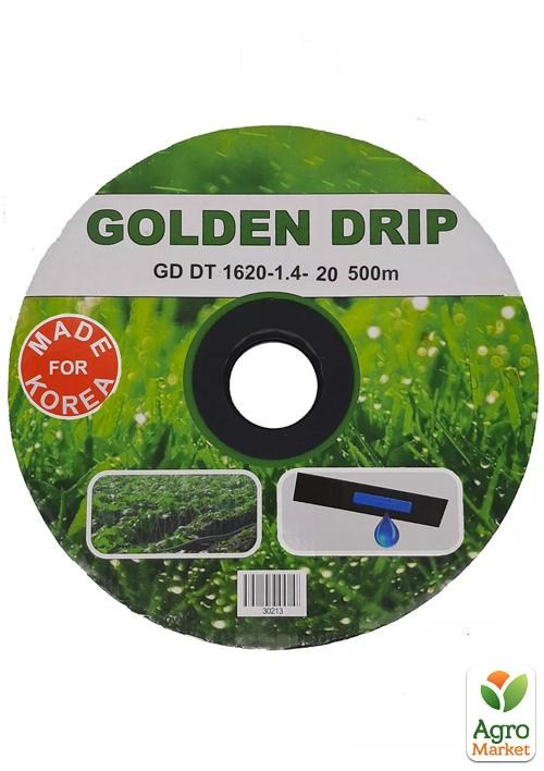 

Капельная лента с плоским эмиттером, шаг20 ТМ GOLDEN DRIP 500м