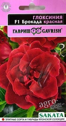 

Глоксиния F1 Брокада "Красная" ТМ "Гавриш" 5шт