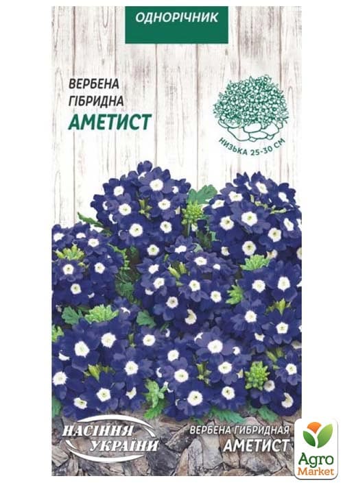 Вербена синяя "Аметист" ТМ "Семена Украины" 0.1г