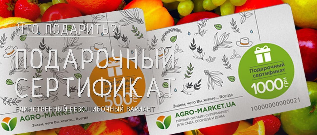 Акция! Встречайте впервые в Agro-Market.ua подарочные сертификаты Акция! Встречайте впервые в Agro-Market.ua подарочные сертификаты