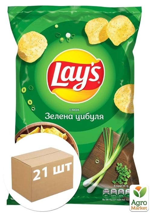 Картофельные чипсы (Зеленый лук) ТМ "Lay`s" 140г упаковка 21шт