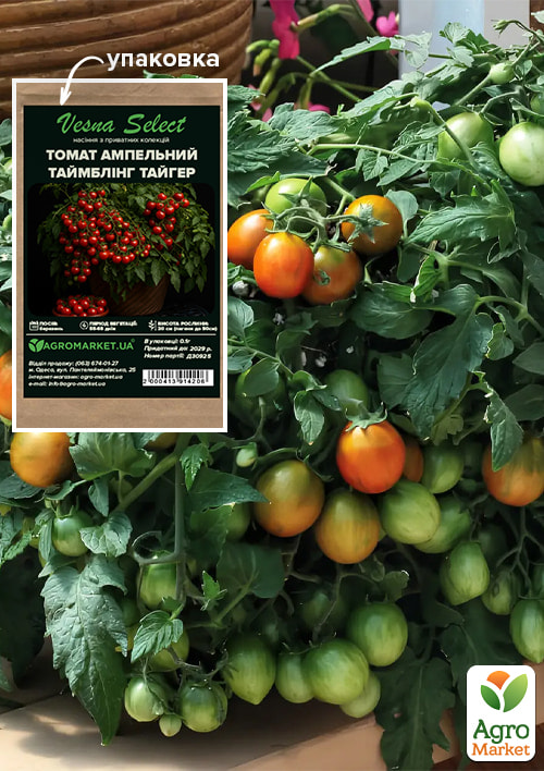 Томат ампельний "Тамблінг тайгер" ТМ "Vesna Select" 0.1г