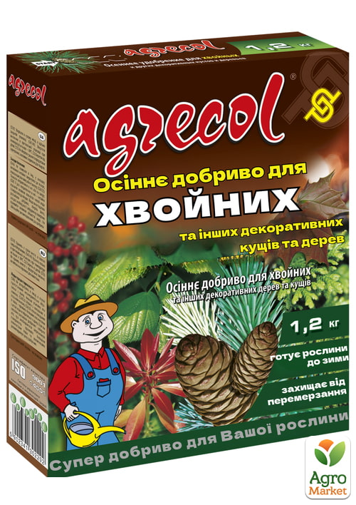 

Осеннее удобрение для хвойных растений 0-0-25 ТМ Agrecol 1.2кг