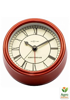 Часы настольные "Small Amsterdam Red" ø11 см (5199ro)1