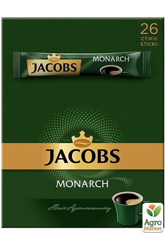 Кофе (монарх) в блистере ТМ "Якобс" 1,8г упаковка 26 стиков  - фото 3