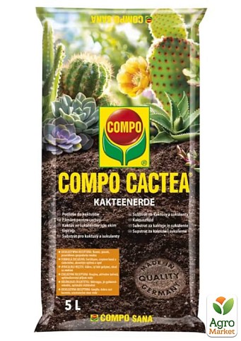 Торфосуміш для кактусів COMPO CACTEA 5л (1221)