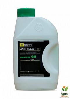 Антифриз G11, 1л. готовый к применению до -40С, зеленый STARLINE S ANTIFREEZE GREEN 11