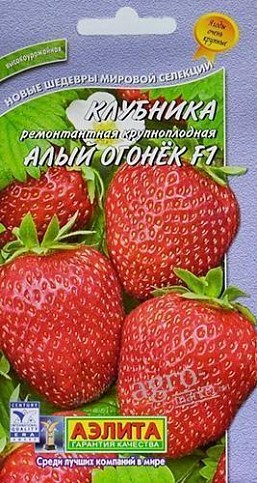 Полуниця "Червоний вогник F1" ТМ "АЕЛІТА" 10шт