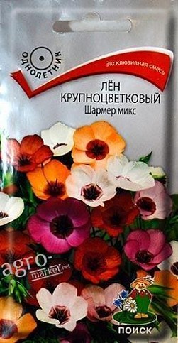 Лен крупноцветковый "Шармер микс" ТМ "Поиск" 0.2г