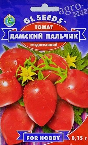 Томат "Дамский пальчик" ТМ "GL SEEDS" 0.15г