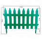 Декоративный пластиковый забор светло-зеленый высота 35см, длина 3.2 м, 7 секций цена