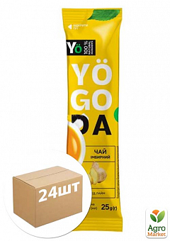 Чай имбирный ТМ "Yogoda" (стик) 25г упаковка 24шт1