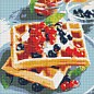 Алмазна мозаїка - Бельгійські вафлі з ягодами Ідейка AMO7140