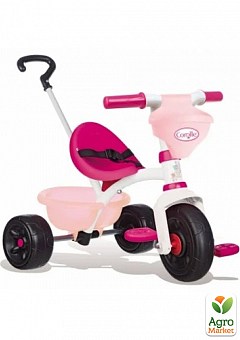 Детский металлический велосипед "Королле Би Фан" с багажником и сумкой, розовый, 15 мес. Smoby Toys2