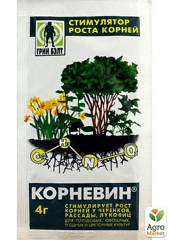 Стимулятор "Корневин" ТМ "Грін БЕЛТ" 4г
