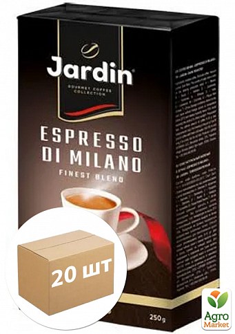 Кофе молотый эспрессо Di milano ТМ "Jardin" 250г упаковка 20 шт