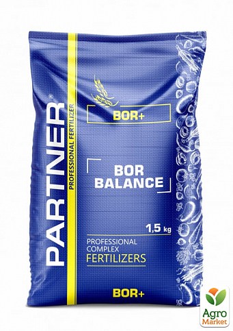 Комплексное Удобрение BOR BALANCE NPK 14.10.12+B7,5+S10+AMK0,6 ТМ Partner 1,5 кг