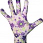 Тонкие летние рабочие женские перчатки (фиолетовые) N-10