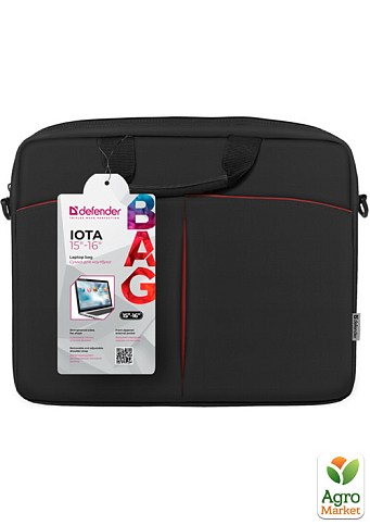 IT сумка для ноутбука Defender Iota 15"-16" черный (5966318) - фото 4