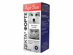 Api-San Декта Форте Капли ушные для собак и кошек при отодектозе, саркоптозе, нотоэдрозе  10 г (7517330)1