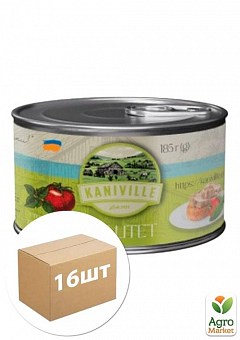 Паштет мясной с томатами и базиликом ТМ "Kaniville" 185г упаковка 16 шт2