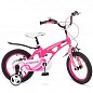 Велосипед дитячий PROF1 16д. Infinity,SKD85,магнієва рама,дзвінок,дод. кол.,малиново-рожевий (LMG16203)