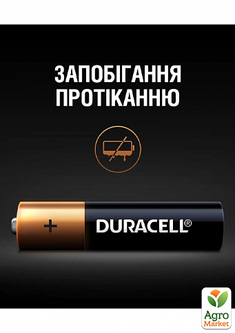 Батарейка Duracell Simply AAA (LR03) 1,5V щелочная минипальчиковая (мизинчиковая) (2 шт) - фото 3